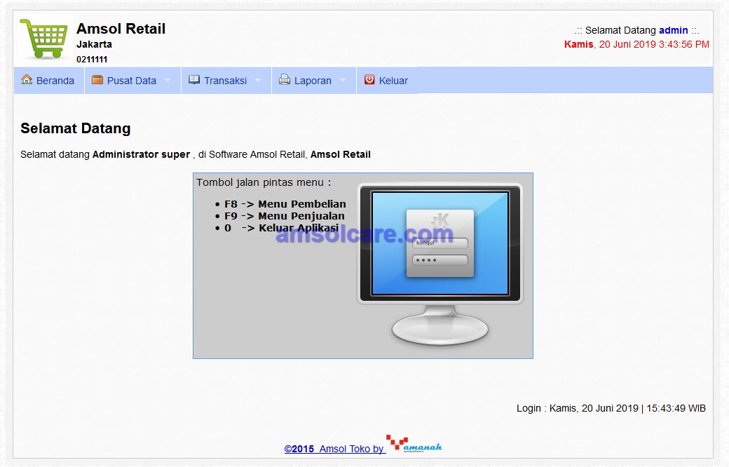 Software Sistem Informasi Retail Kos-kosan/ Rent Room